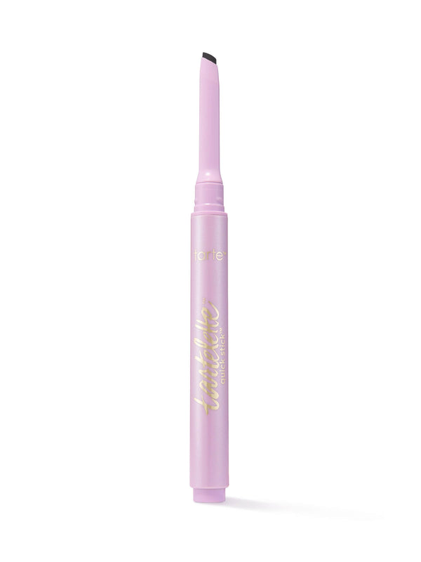 Pink eyeliner pen with black cap on a white background