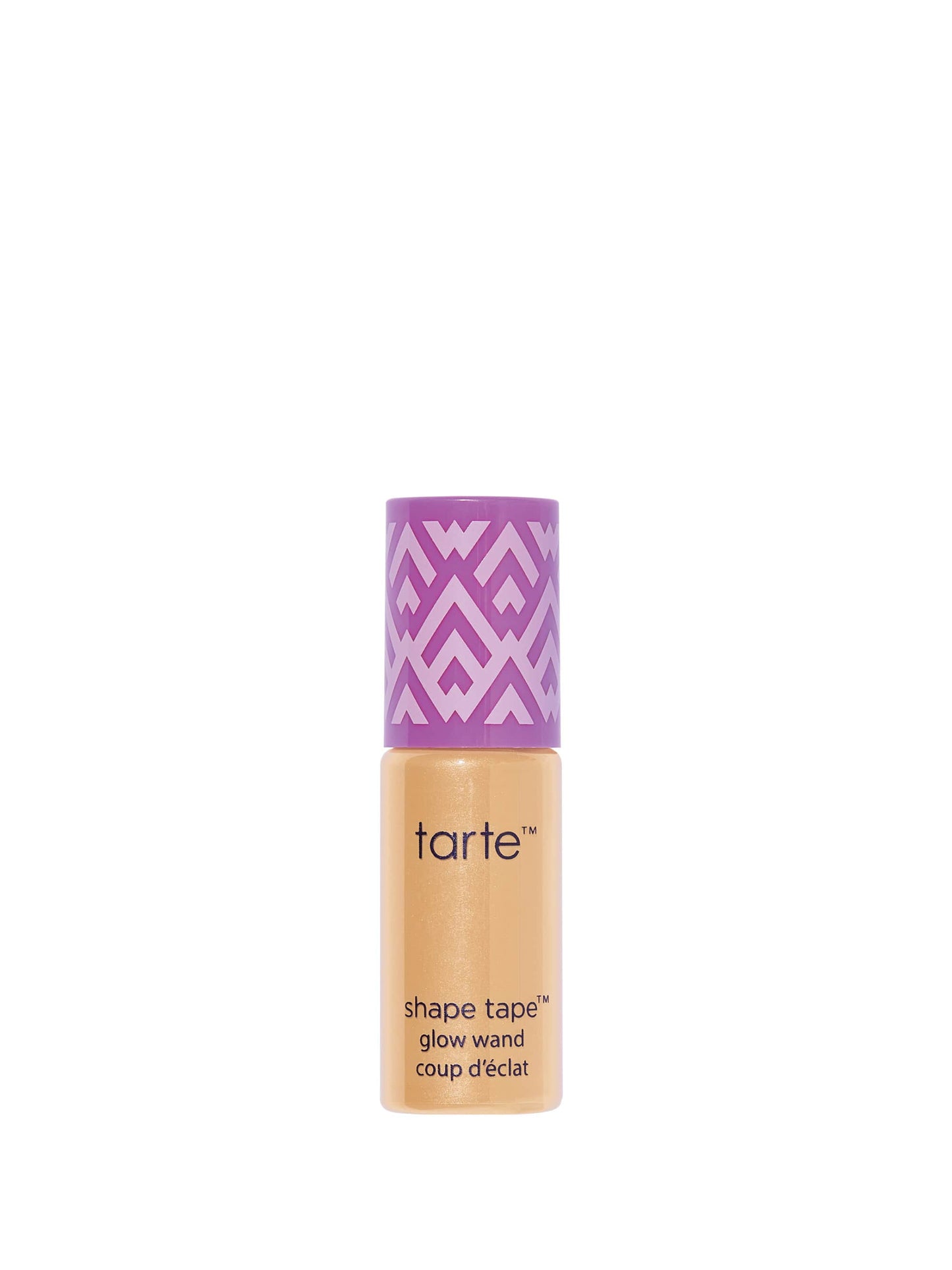 Tarte shape tape glow wand with purple packaging on a white background