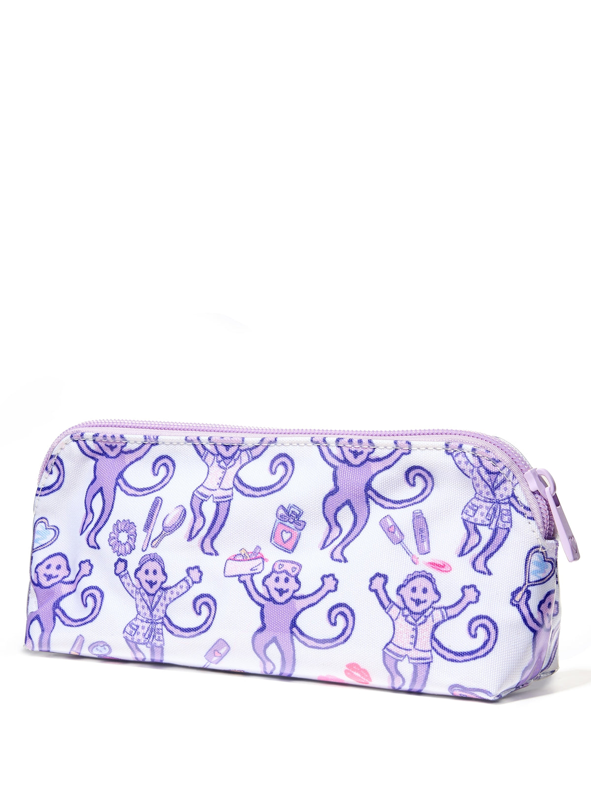 tarte cosmetics x roller rabbit collaboration patterned makeup bag against a white background