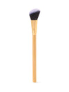 tarte cosmetics Makeup brush with wooden handle and black bristles on a white background