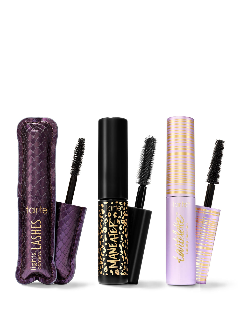 Collection of tarte mascara products on a white background