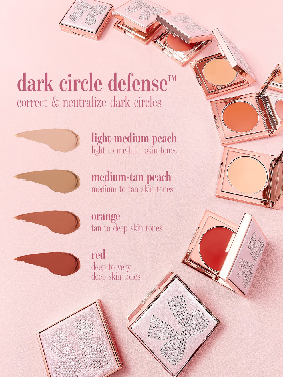 tarte cosmetics face card never declines. dark circle defense, correct and neutralize 