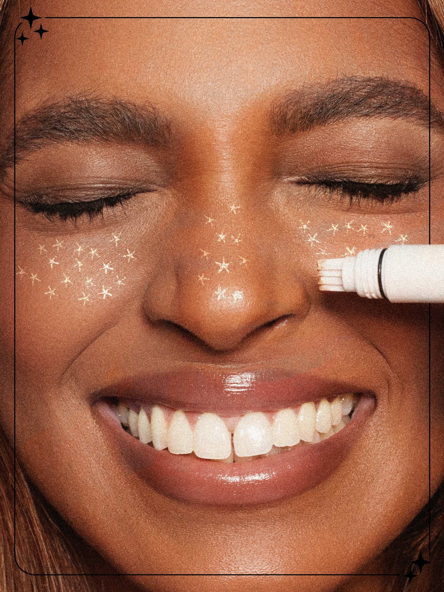 go with the faux freckle stamp in starstruck