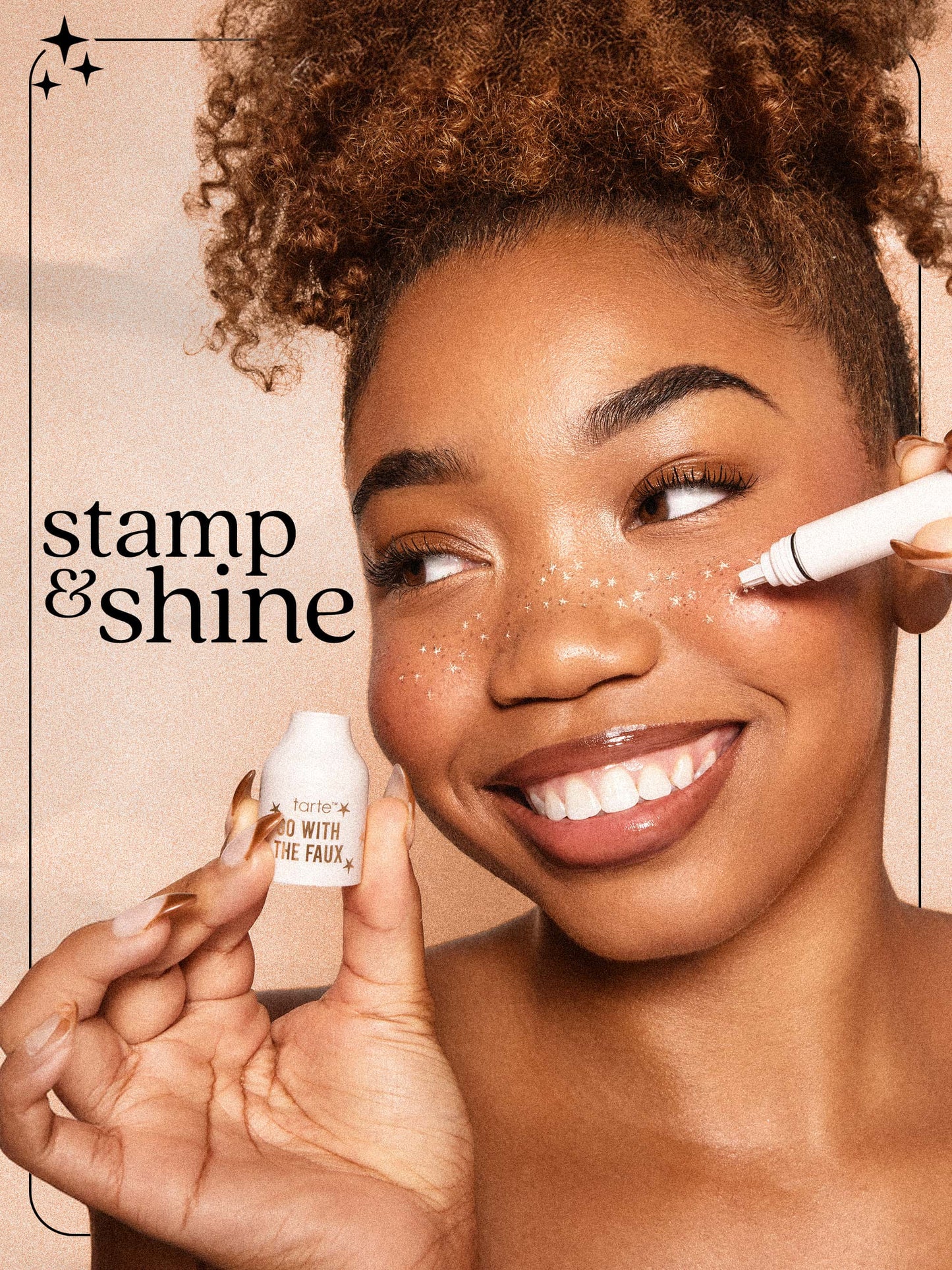 go with the faux freckle stamp in starstruck