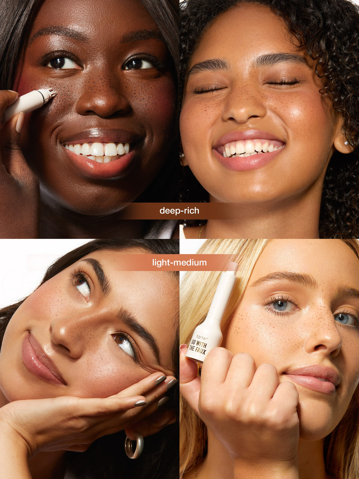 go with the faux freckle stamp