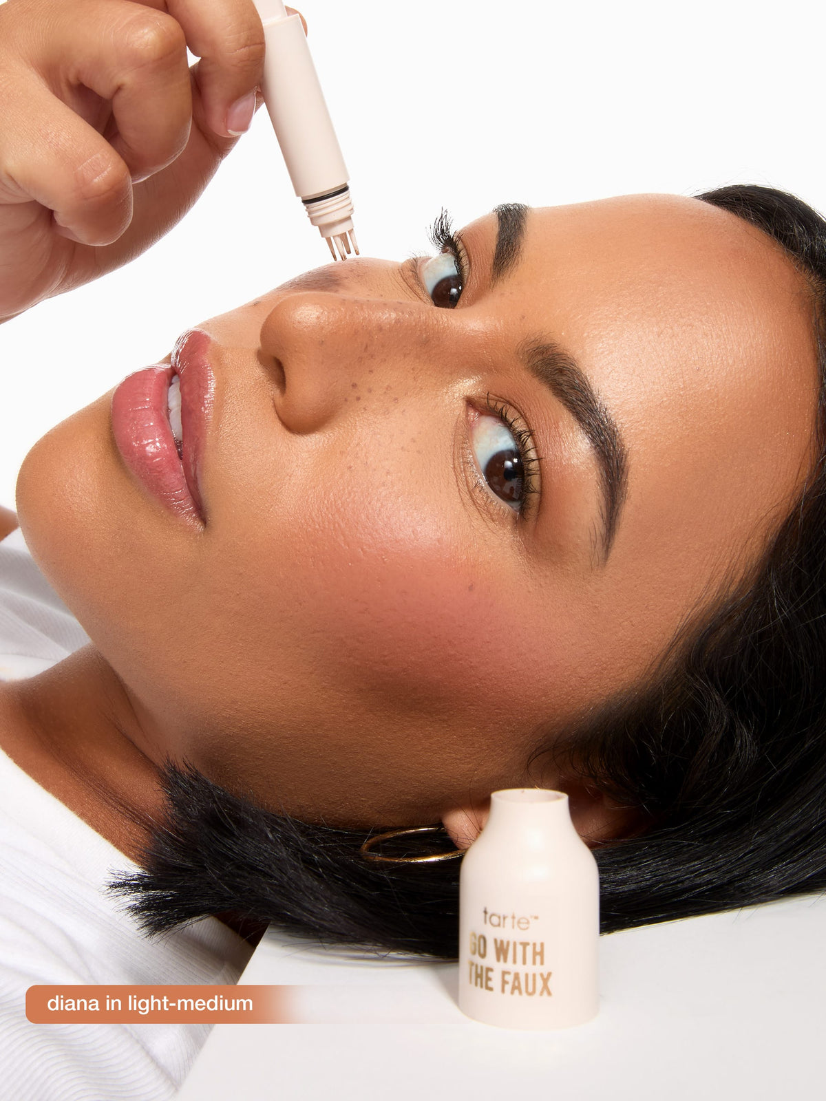 go with the faux freckle stamp