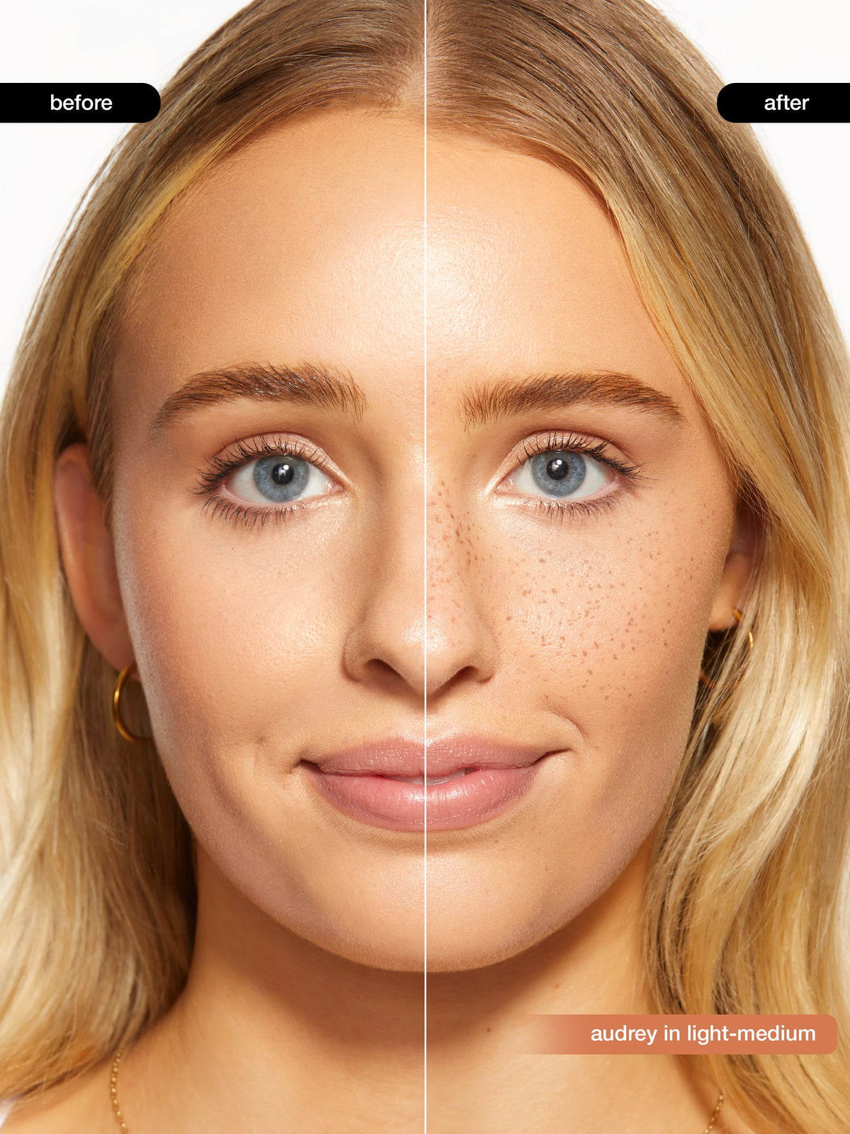 go with the faux freckle stamp