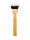 maneater foundation brush with wooden handle on a white background