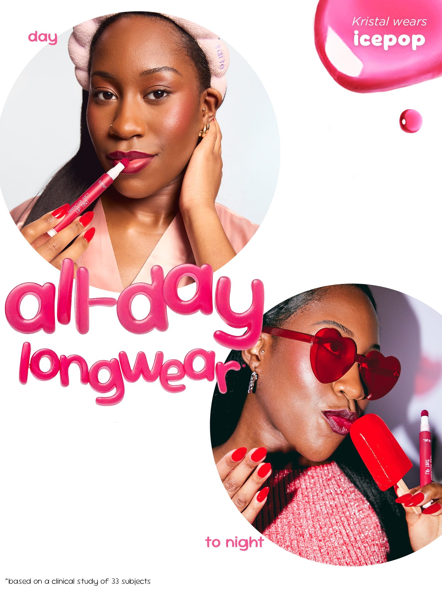 tarte™ x Dunkin' maracuja juicy lip tint stain + free charm duo