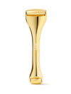 Gold-colored skin exfoliator on a white background