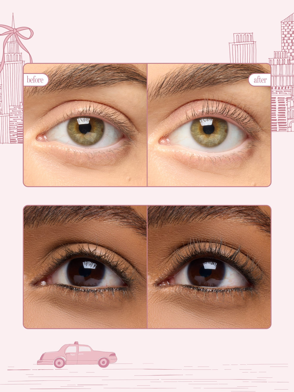 tarte cosmetics pearl lash curler before and after