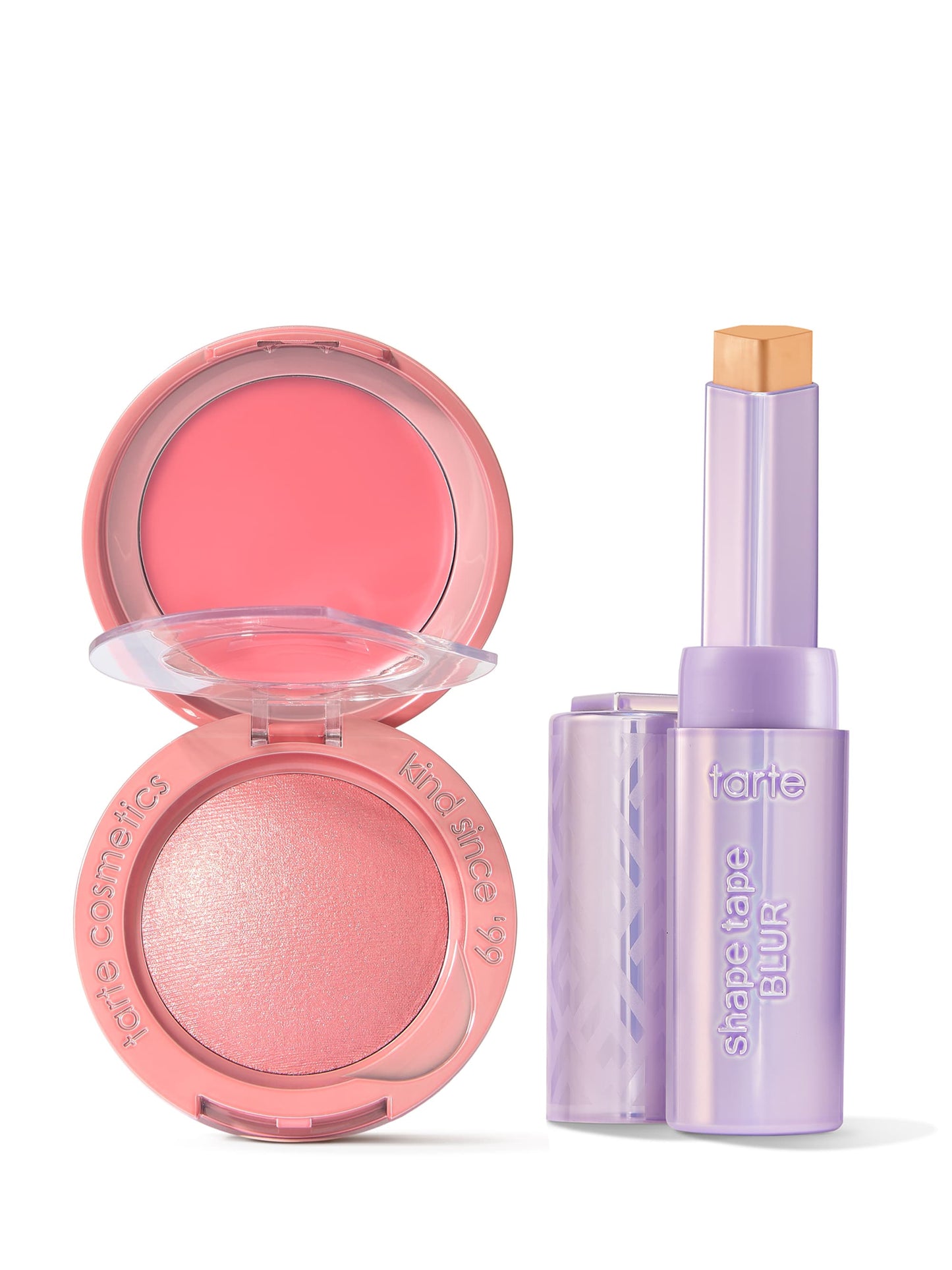 shape tape ™ blur & blush - blurring concealer stick & macaron blush and glow duo