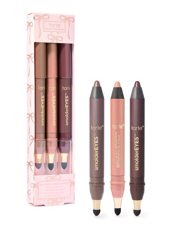 tarte cosmetics smoldereyes liner trio against a white background