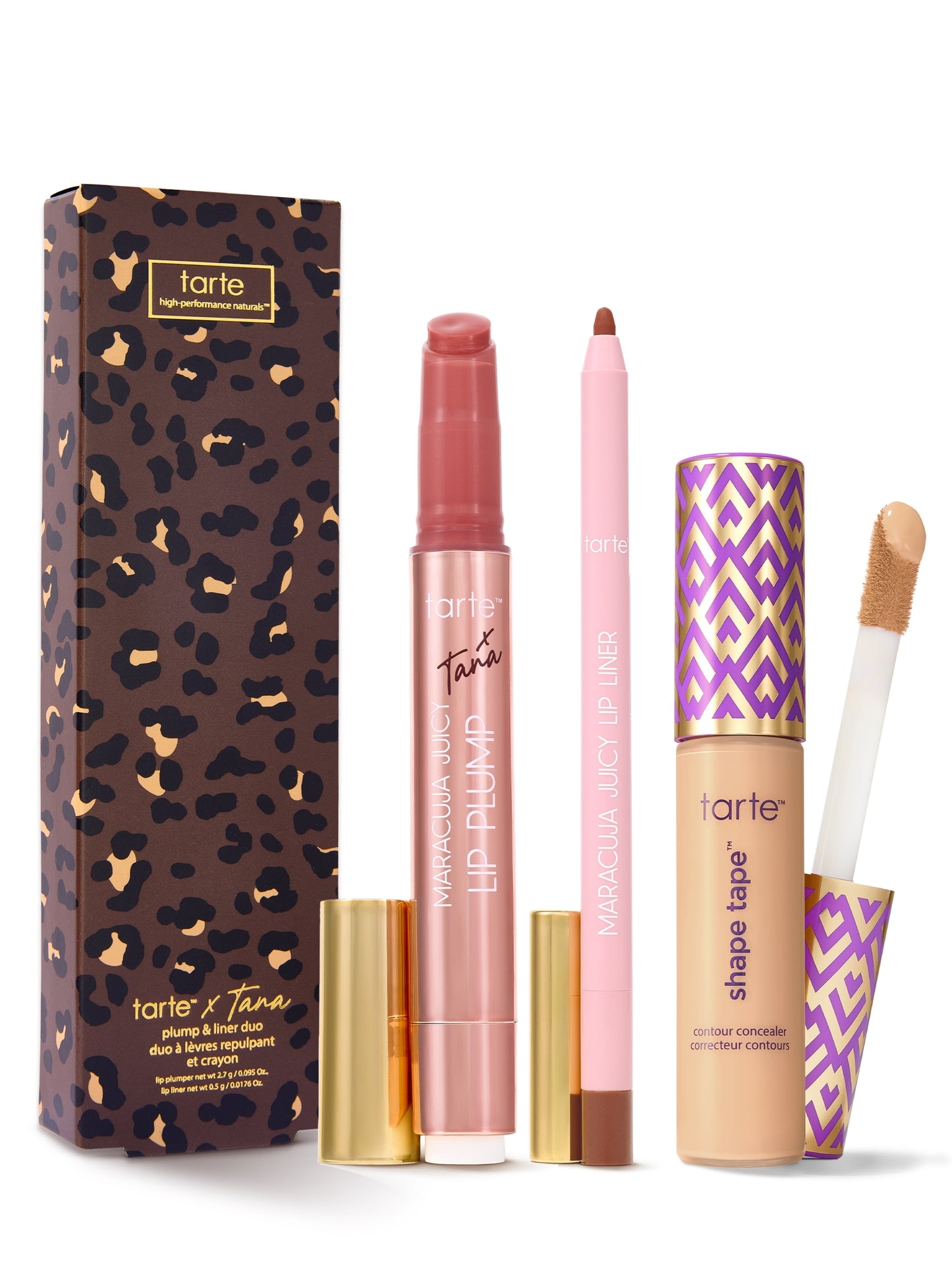 tarte™ x Tana lip kit + free shape tape™ concealer