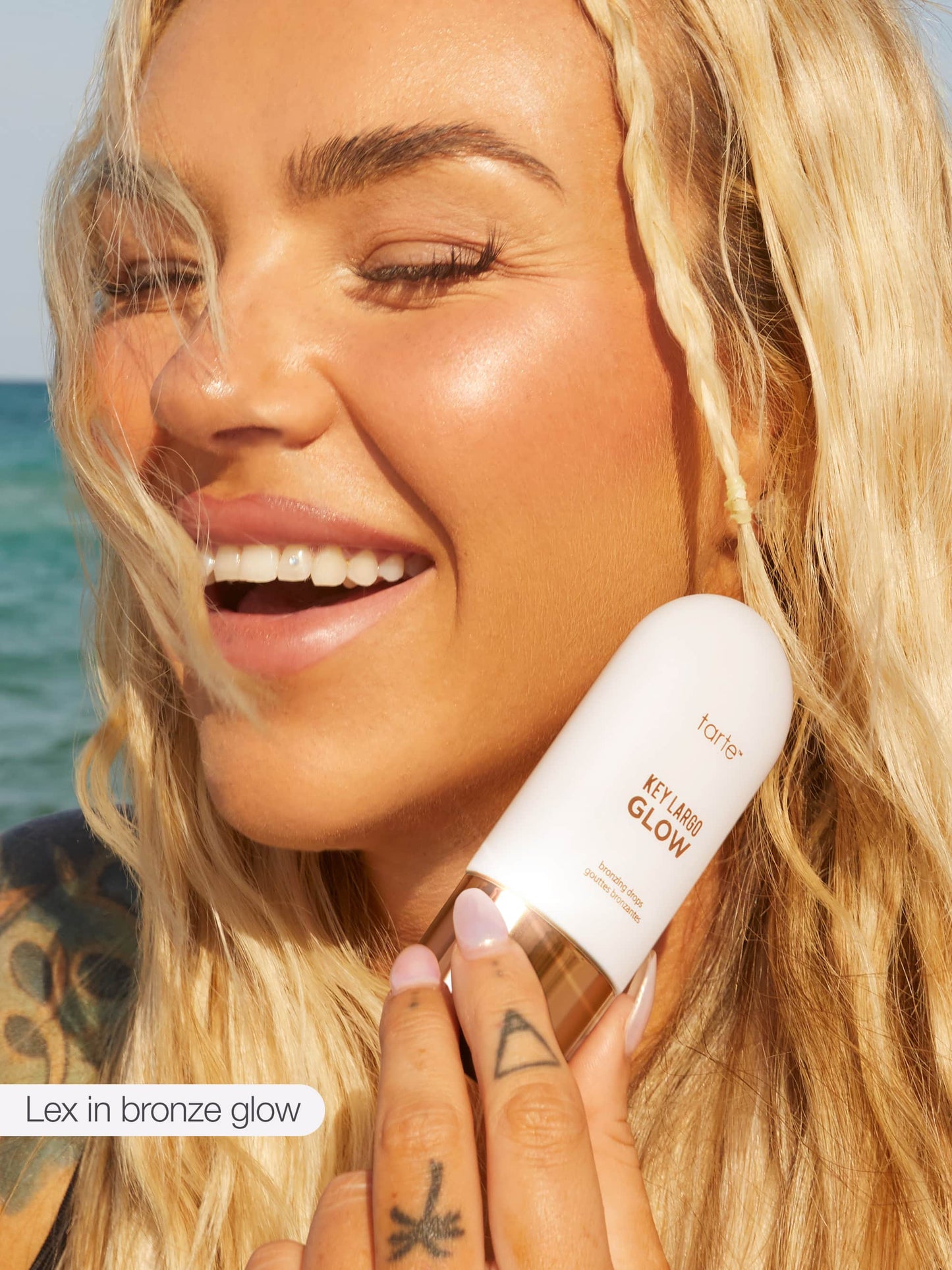 tarte™ maracuja juicy shimmer plump and bronzing drops