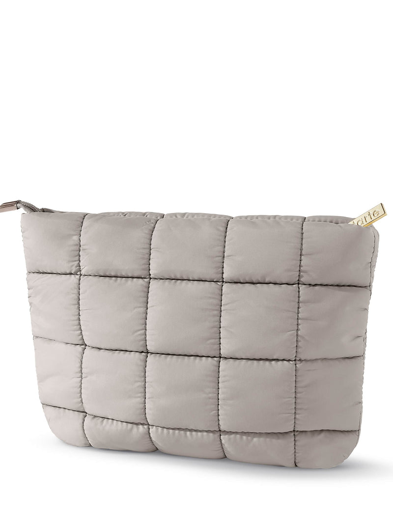 ™ puffy makeup bag slate