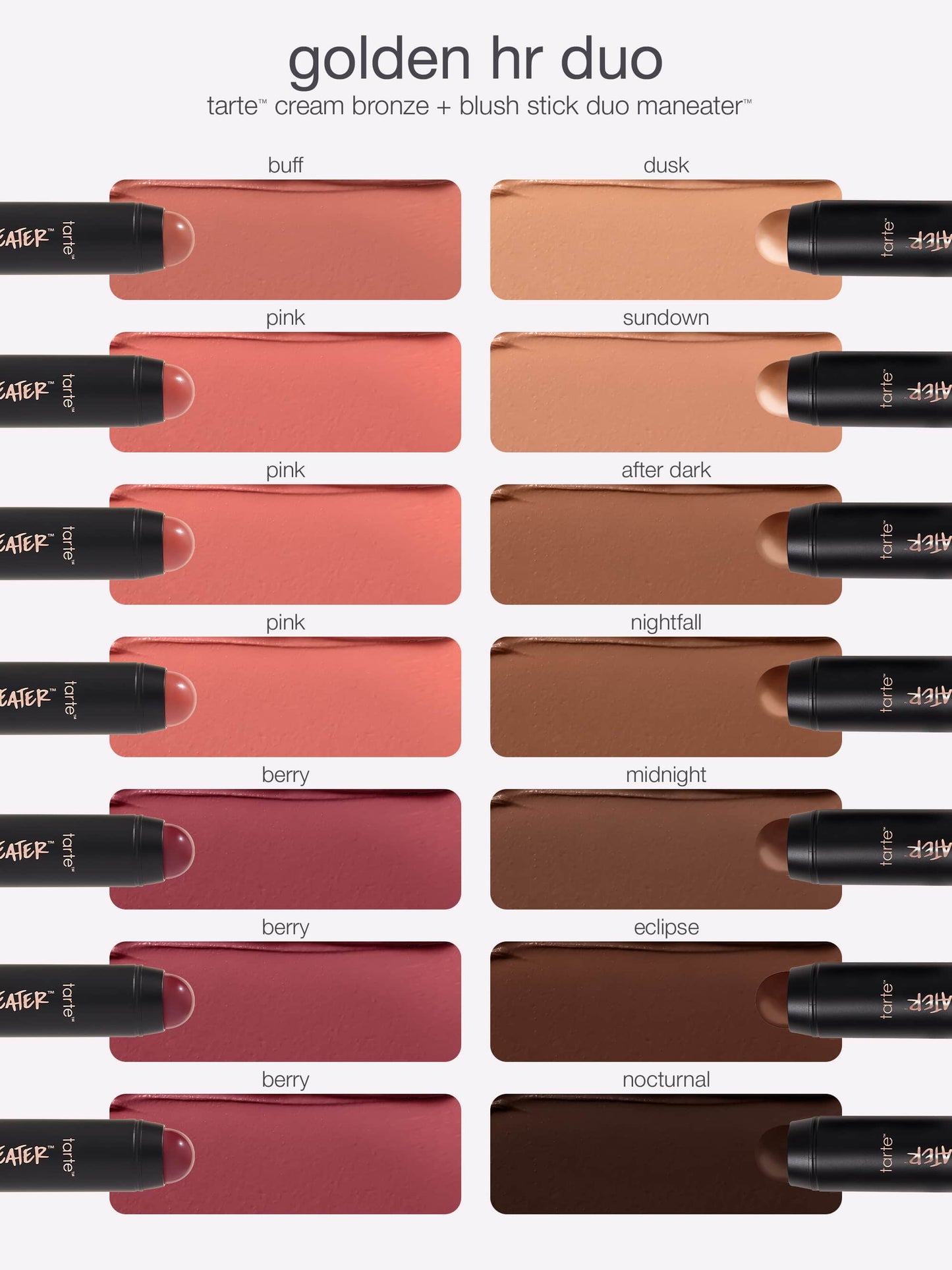 maneater™ cream bronze & blush stick duo