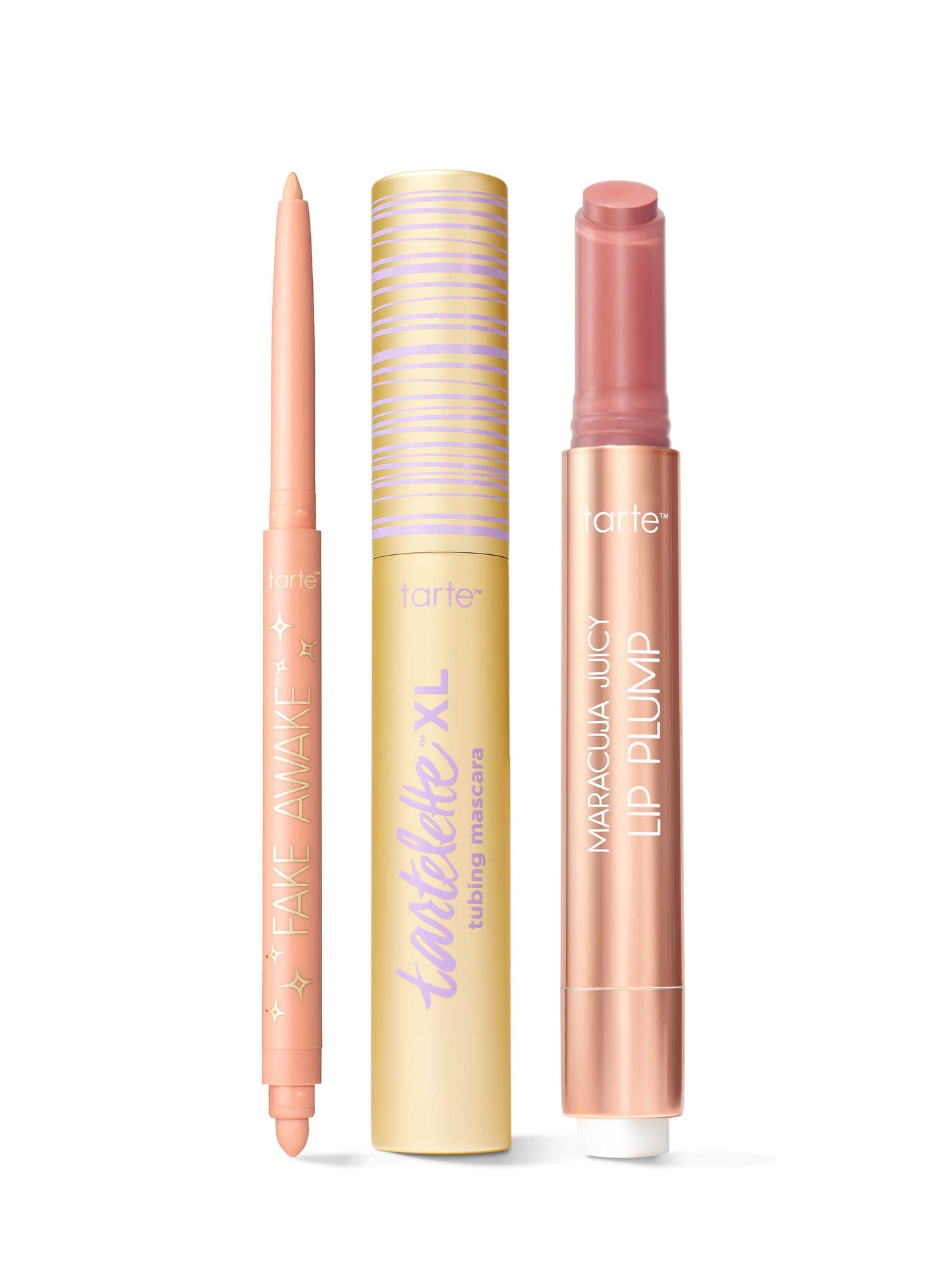 maracuja juicy lip plump, XL tubing mascara & fake awake™ set