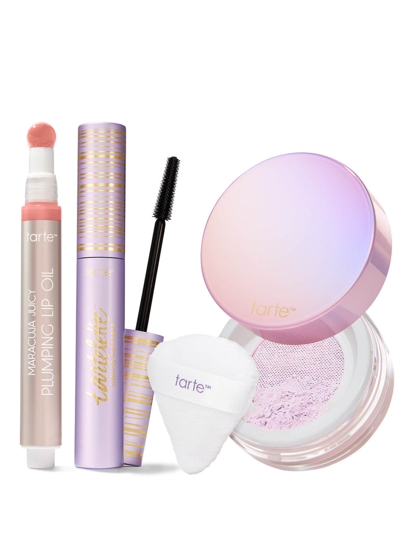maracuja juicy lip oil tubing mascara setting powder trio