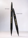 Two eyeliner pens, one full-size and one travel-size, with 'tarte' branding on a white background.