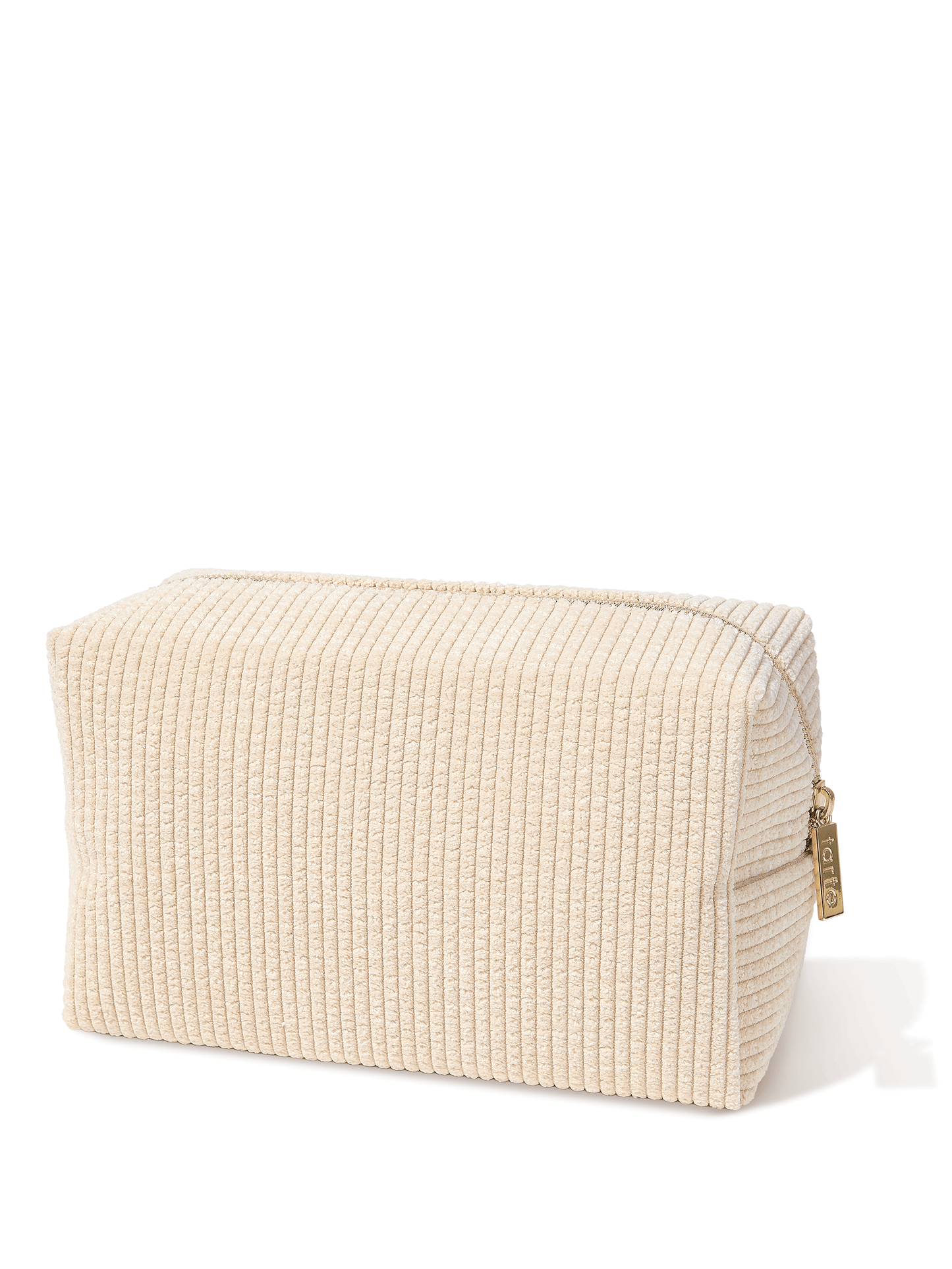 vintage vibe makeup bag in cream – Tarte™