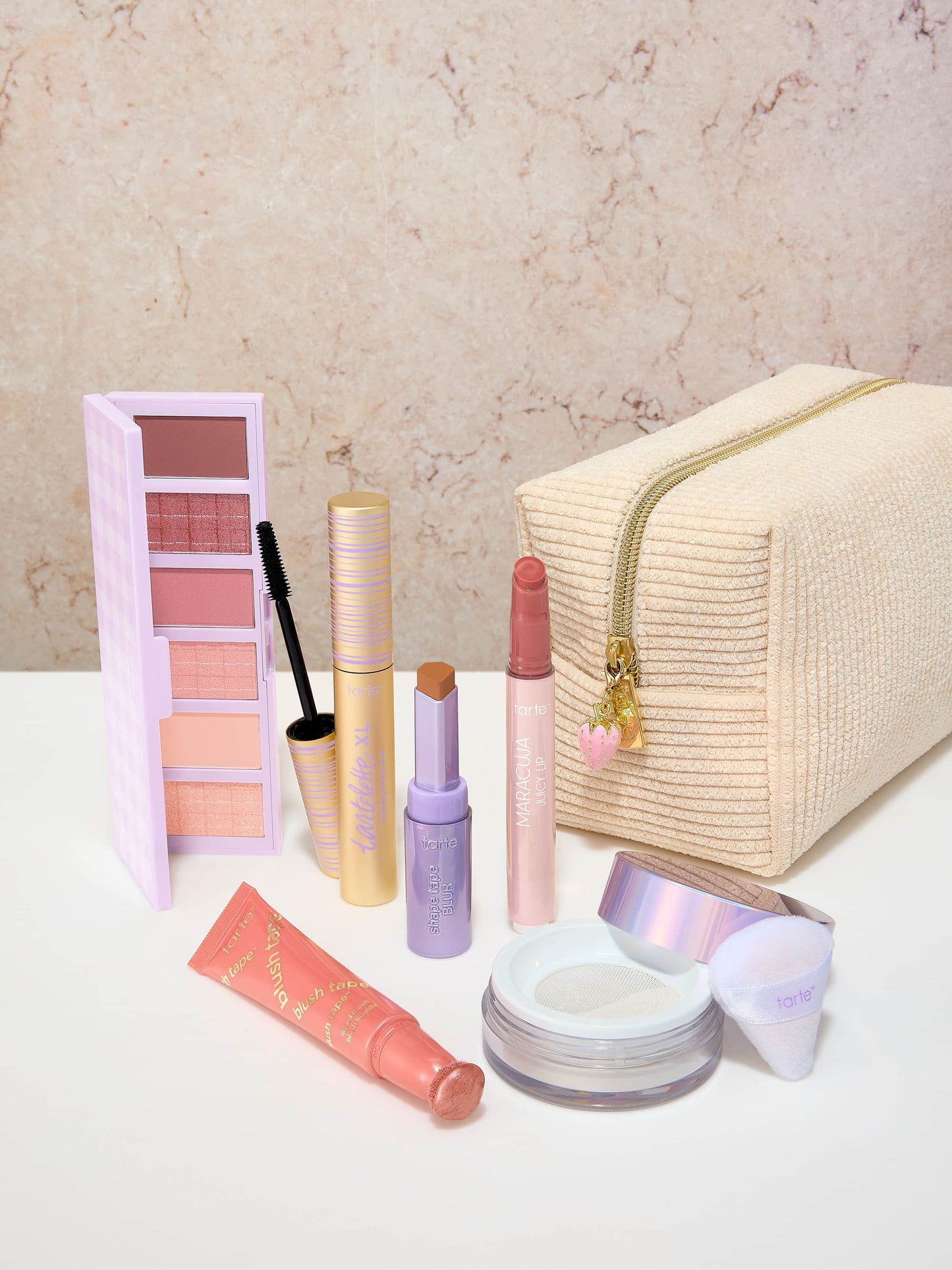vintage vibe makeup bag in cream