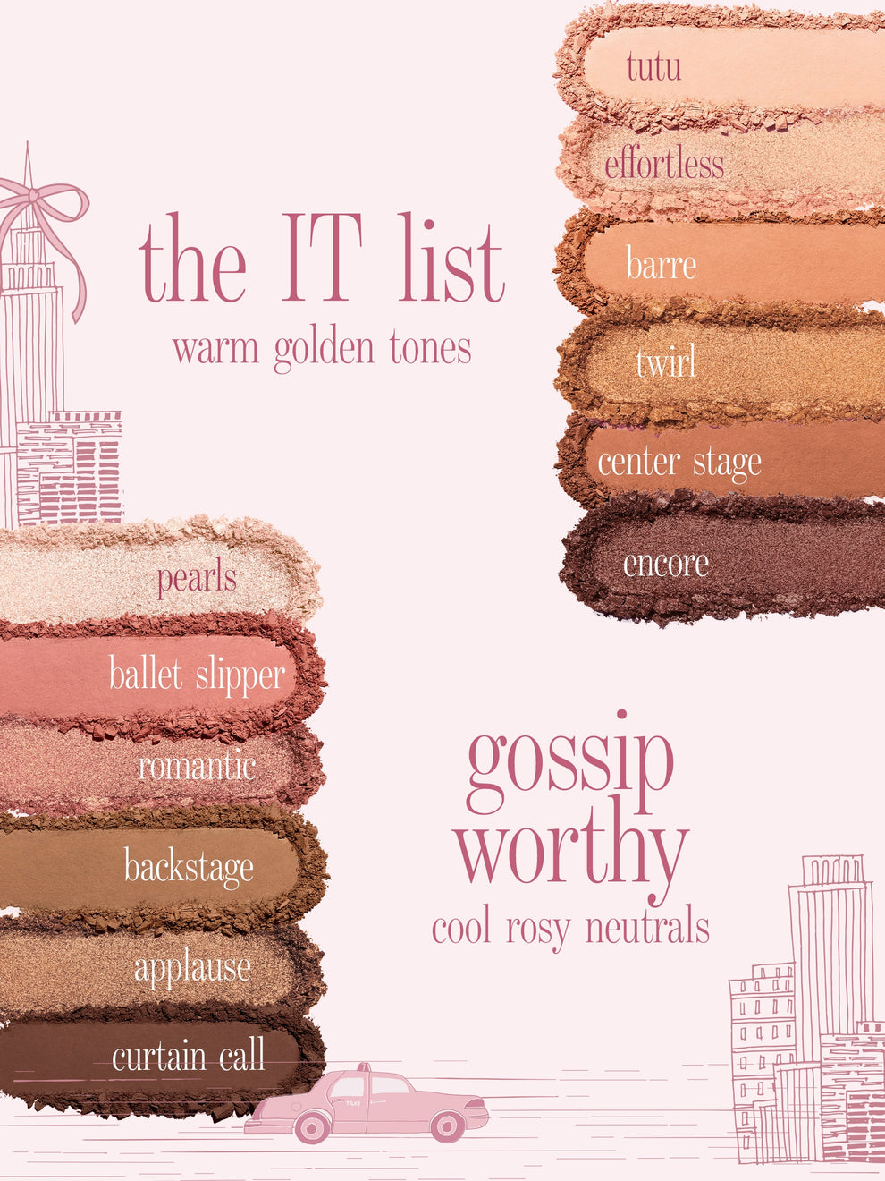 all eyeshadow shades in the tarte cosmetics you know you love me XOXO set