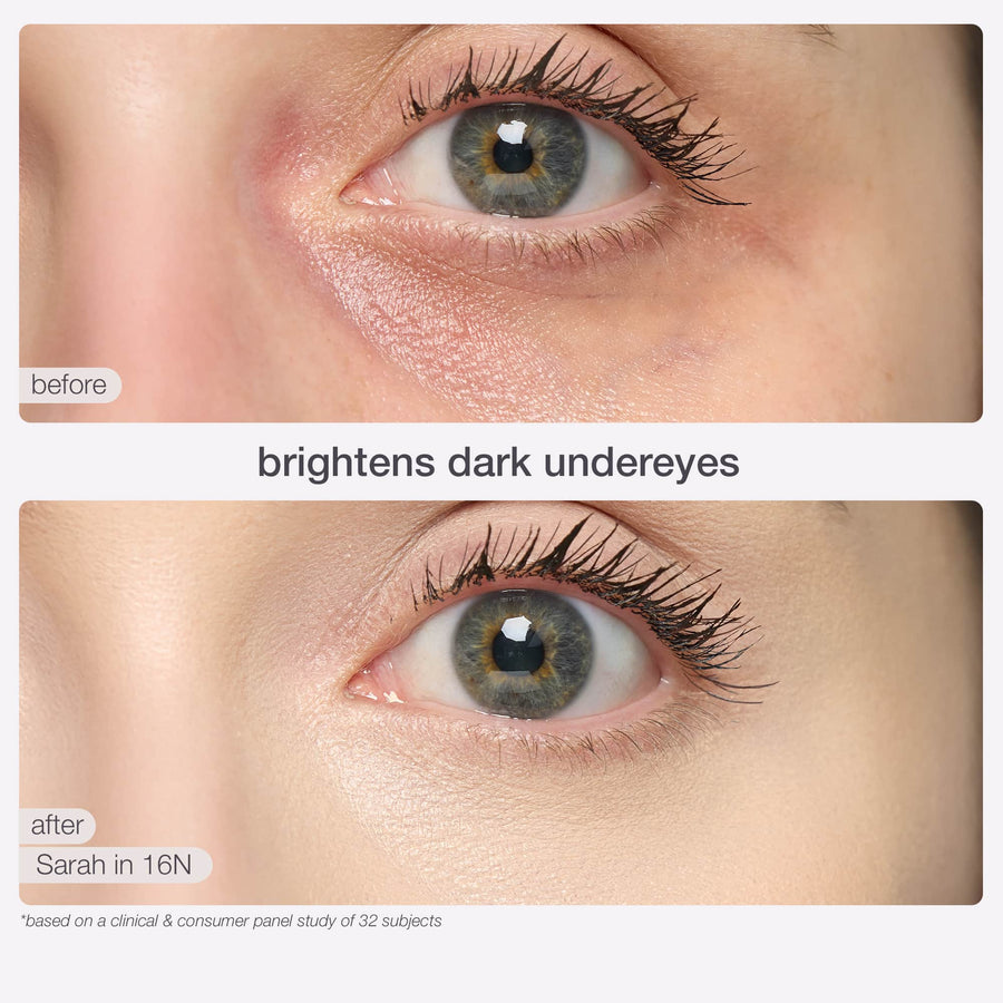 Before and after fine lines coverage