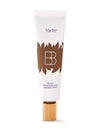 Tarte BB cream tube with white label and brown design on a white background