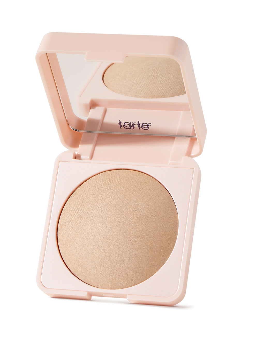 Tarte blush compact on a white background