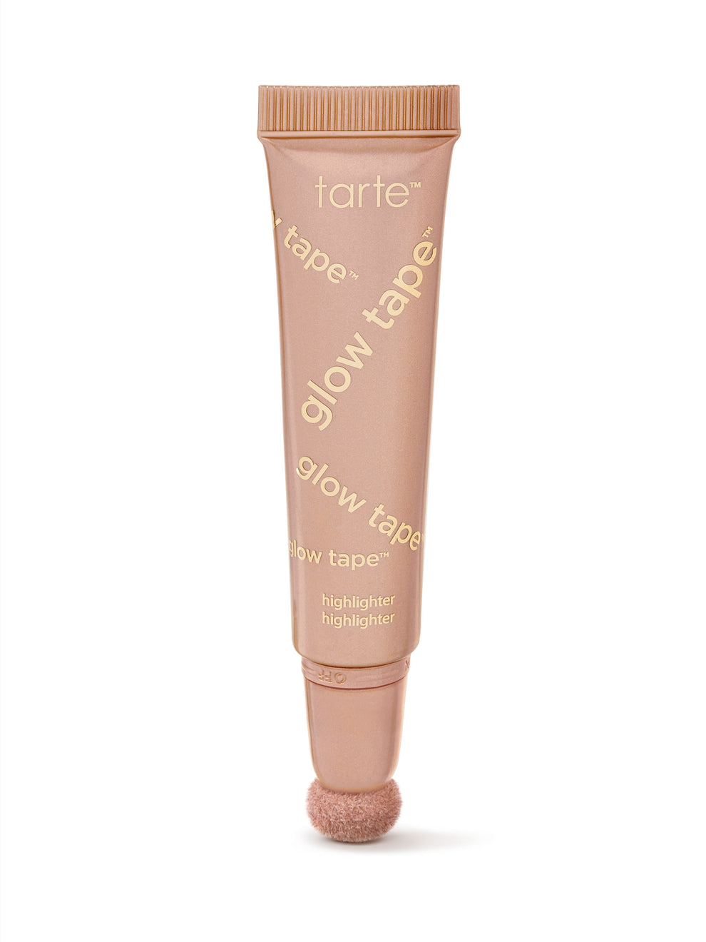 Tarte Glow Tape highlighter tube on a white background
