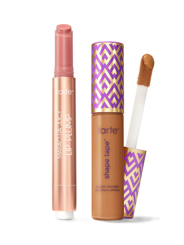 Tarte lip plump and shape tape with applicator on a white background