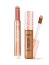 Tarte lip plump and shape tape concealer on a white background
