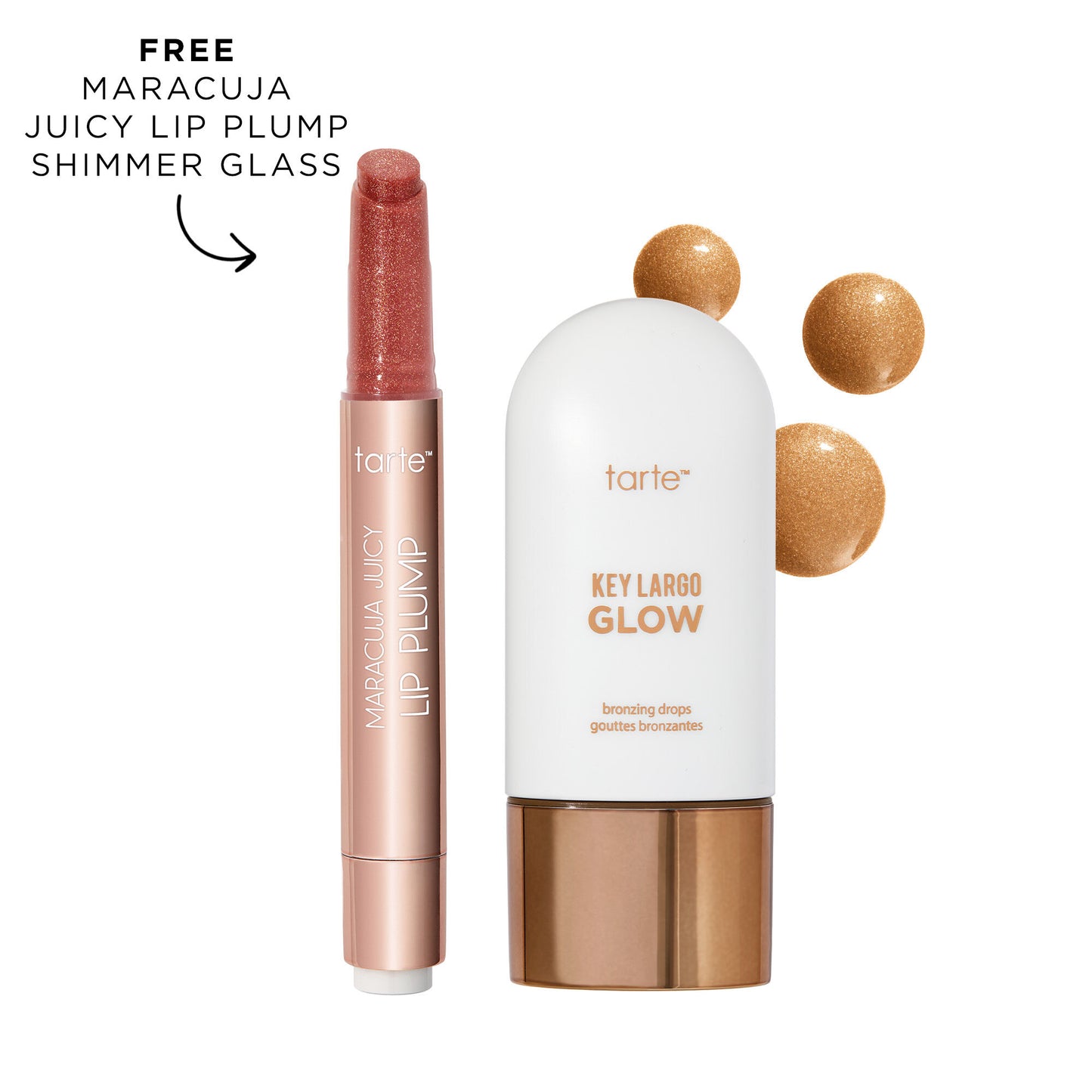 tarteâ„¢ maracuja juicy shimmer plump and bronzing drops image number 1