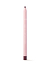 Pink lip liner with dark brown tip on a white background