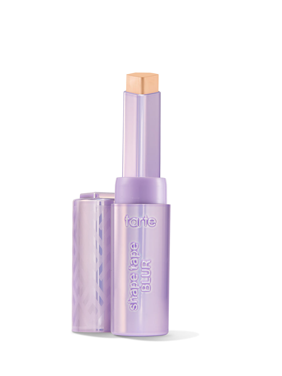 Tarte shape tape blur stick with purple packaging on a white background
