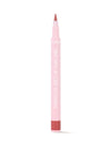 Pink lip liner with red cap on a white background