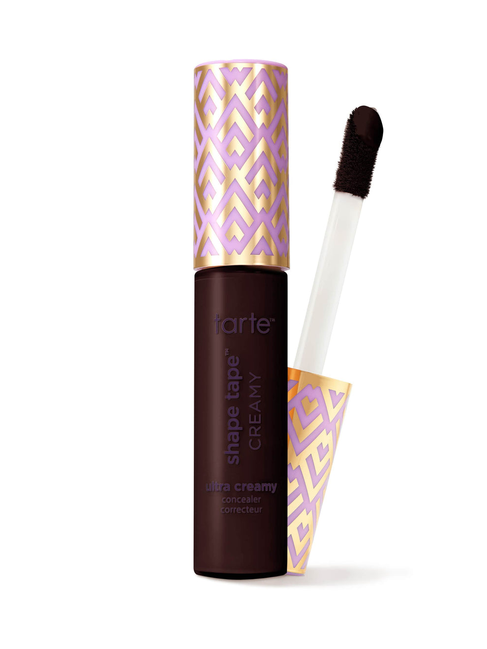 Tarte shape tape creamy concealer with applicator on a white background