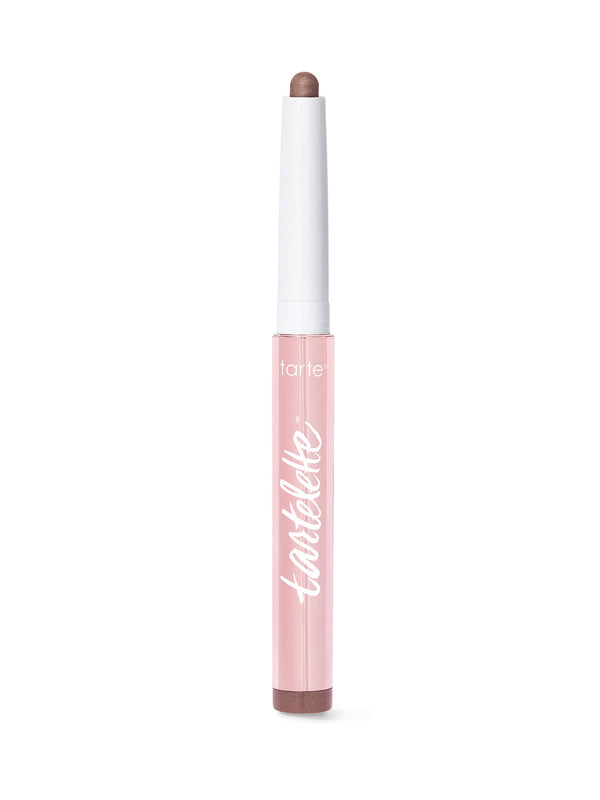 Tarte lip pencil with pink casing and white top on a white background