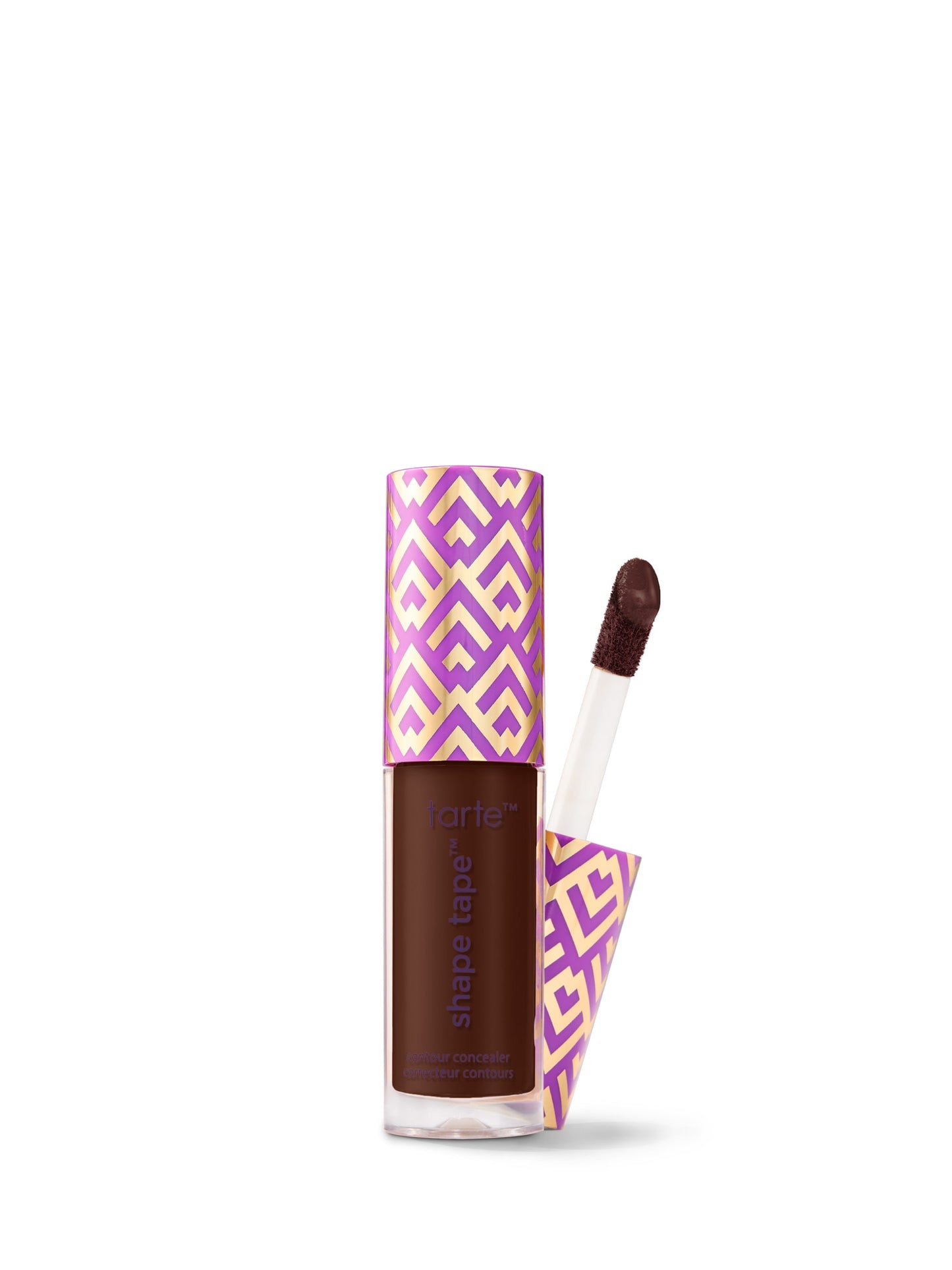 Shape Tape product with purple and yellow pattern on a white background