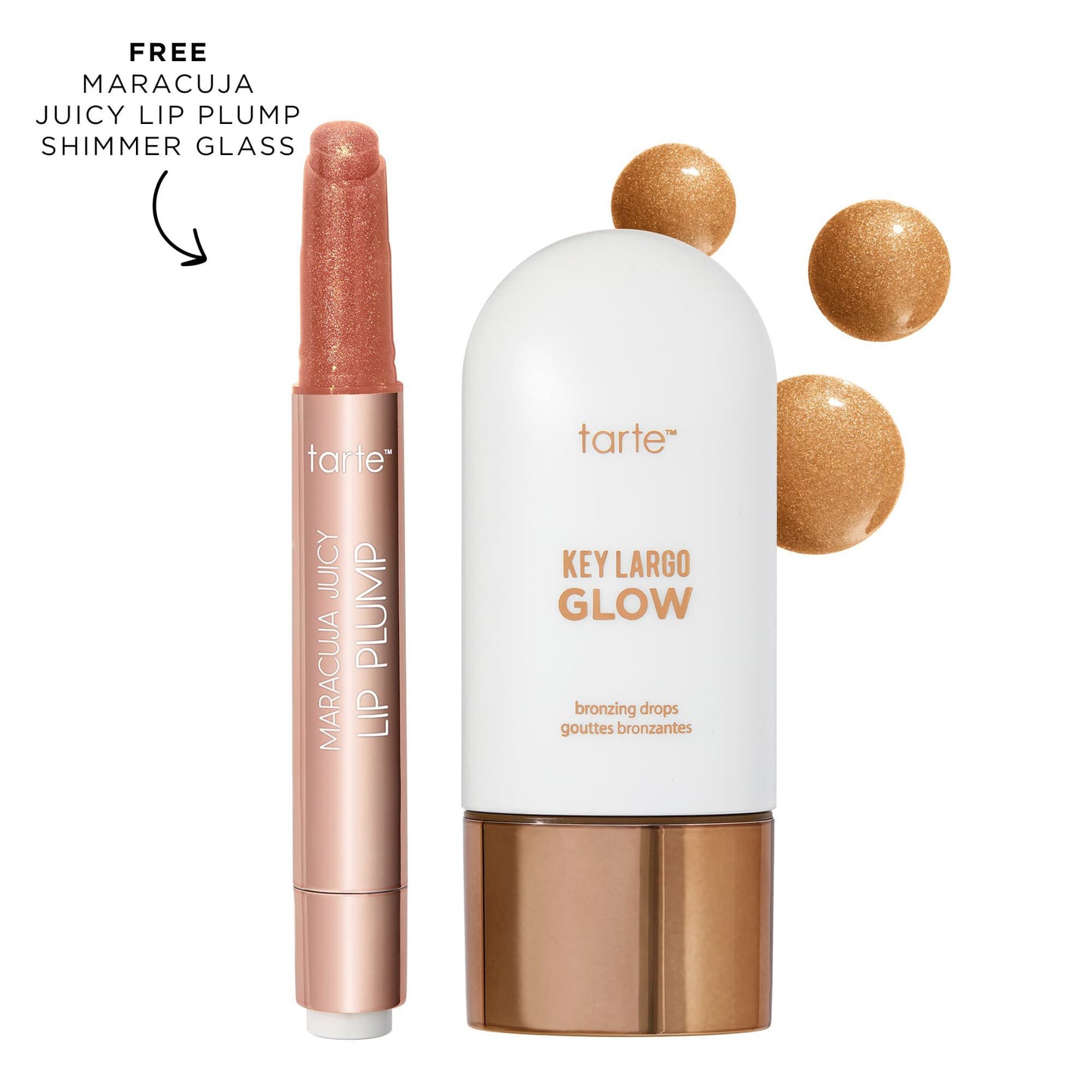 tarteâ„¢ maracuja juicy shimmer plump and bronzing drops image number 1