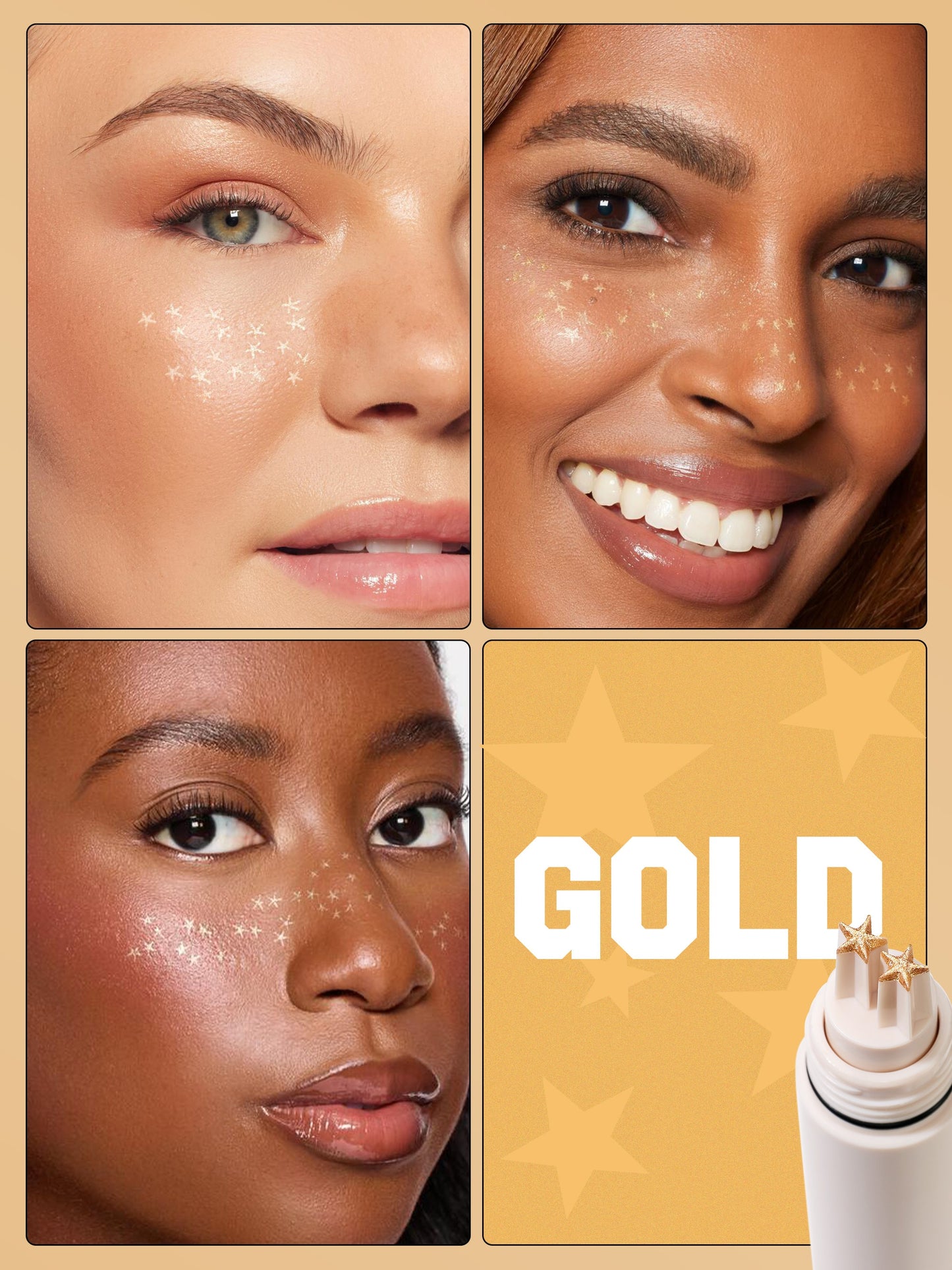 go with the faux freckle stamp in starstruck