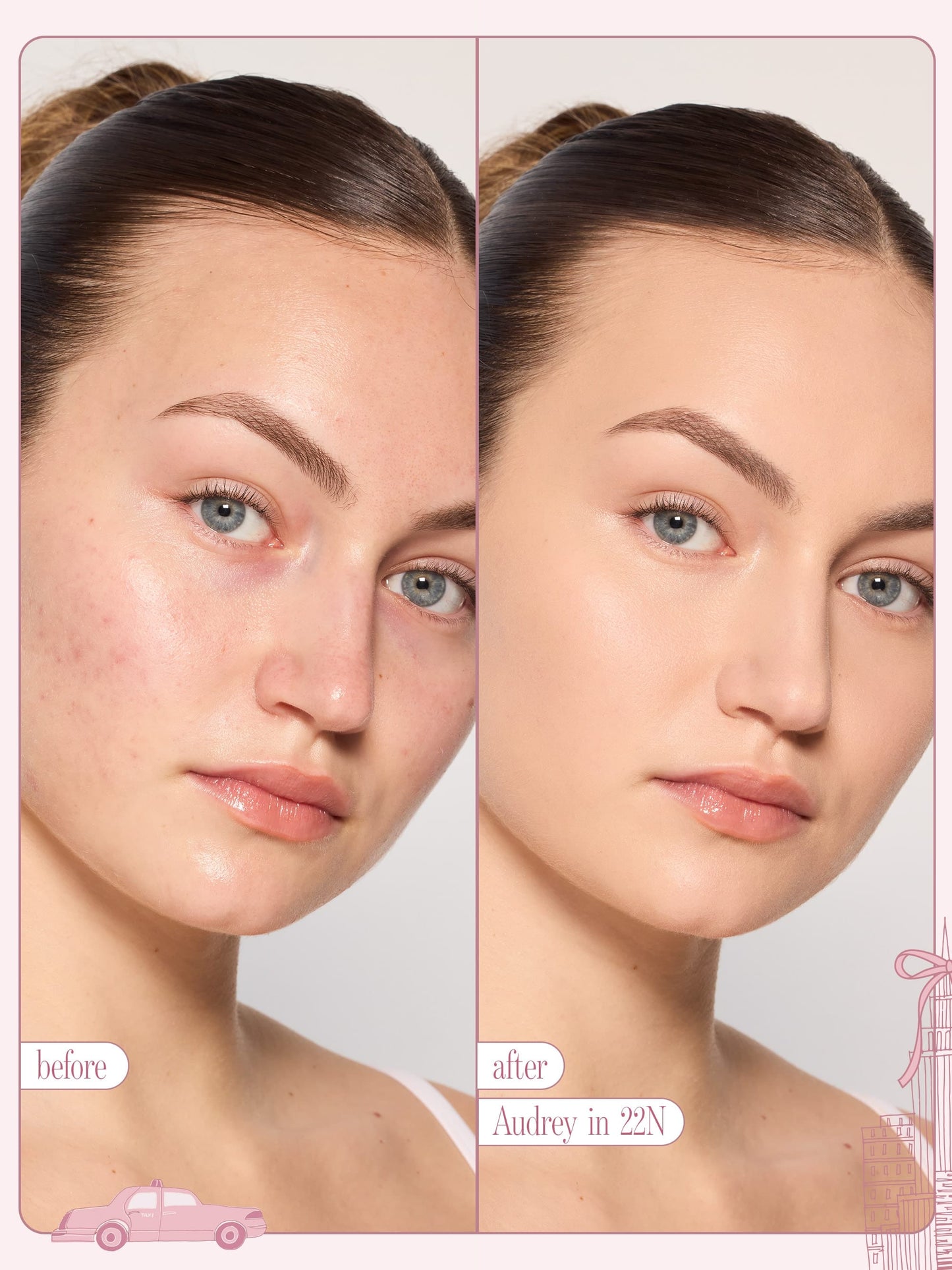 woman wearing tarte cosmetics SPOTTED the icons best selers set  in shade 22n 