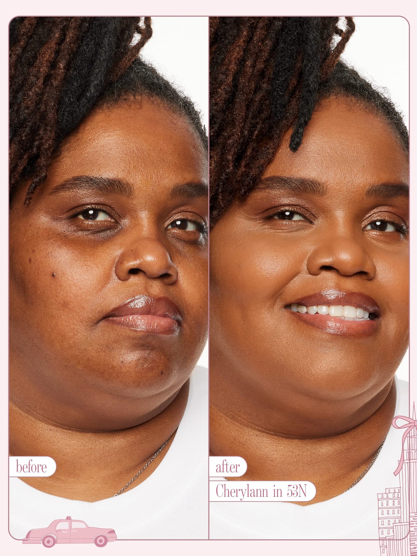 woman wearing tarte cosmetics SPOTTED the icons best selers set  in shade 53n