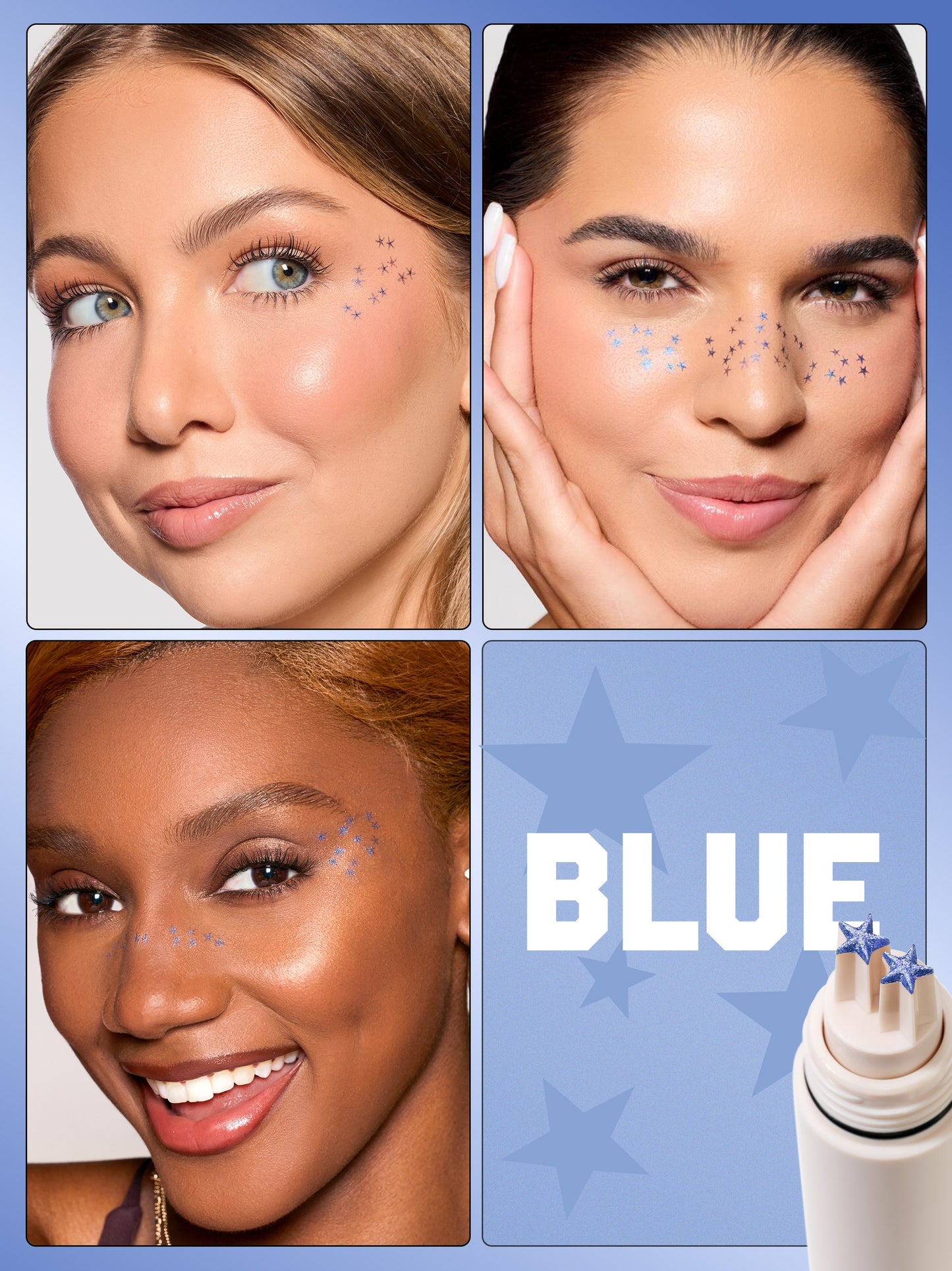 go with the faux freckle stamp in starstruck
