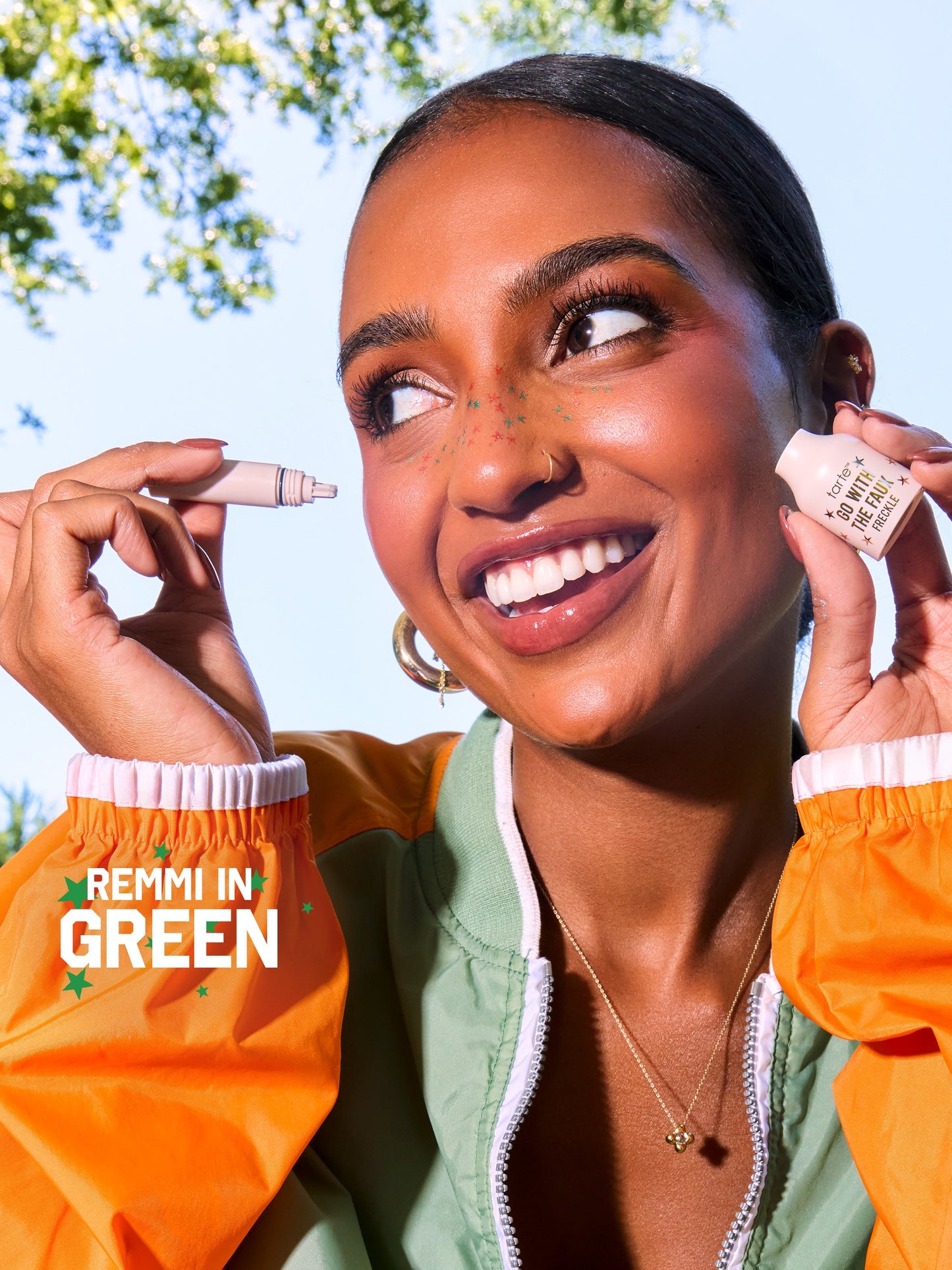 go with the faux freckle stamp in starstruck