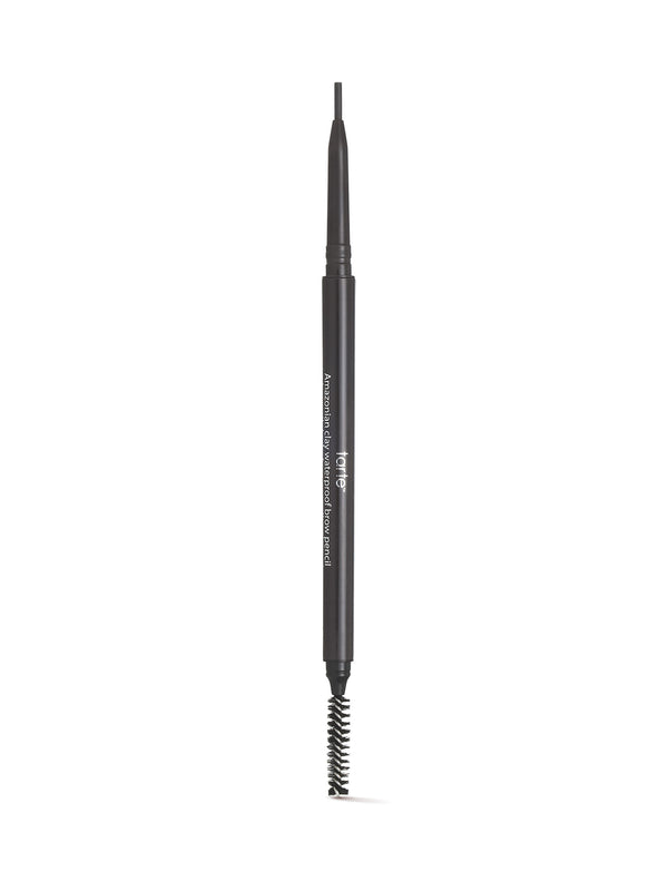Eyebrow pencil with a black casing and visible brand name on a white background