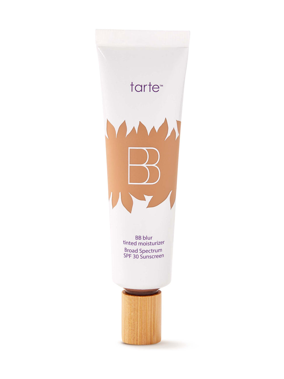 Tarte BB cream tube on a white background