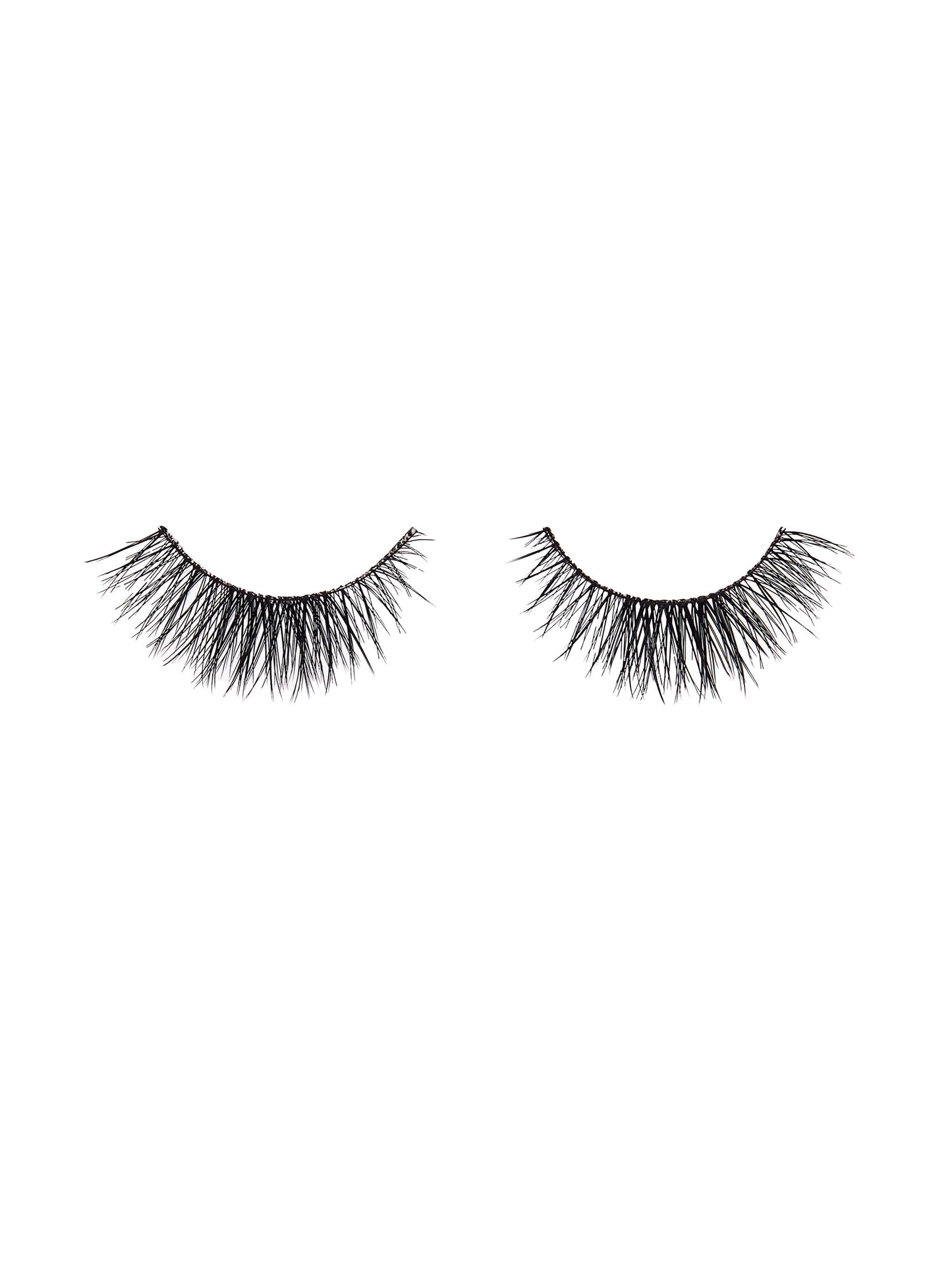 Pair of false eyelashes on a white background