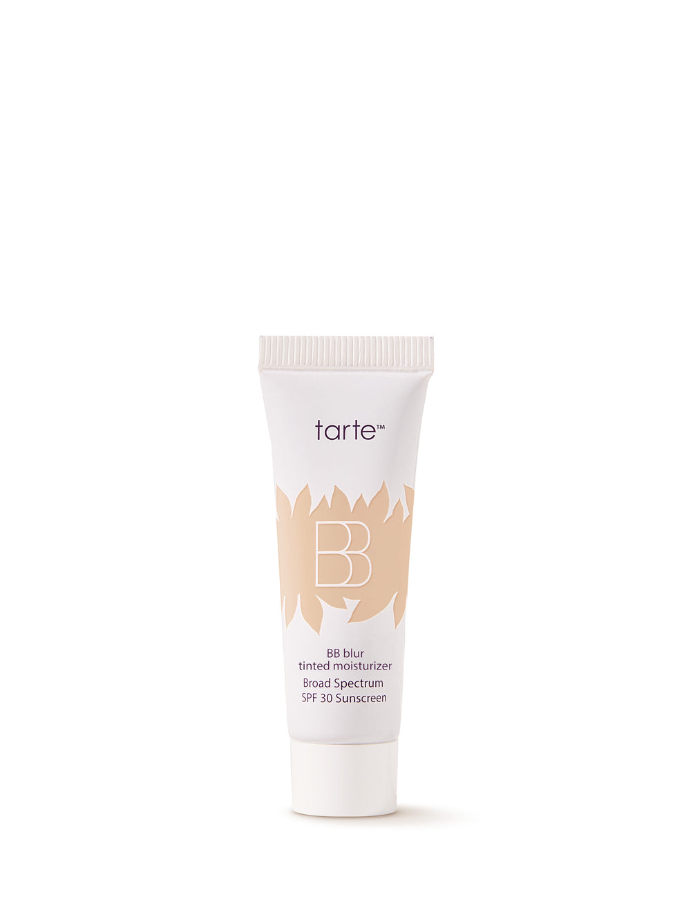 Tarte BB Blur Broad Spectrum SPF 30 sunscreen tube on a white background